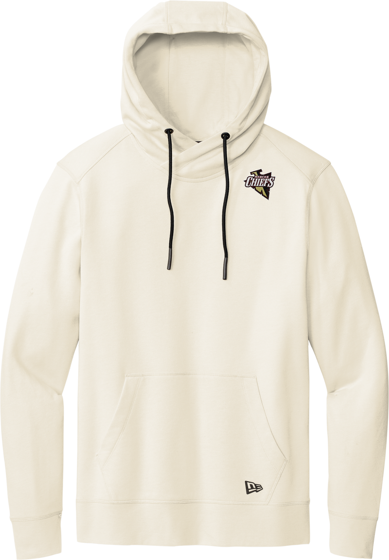 Mercer Chiefs New Era Tri-Blend Fleece Pullover Hoodie