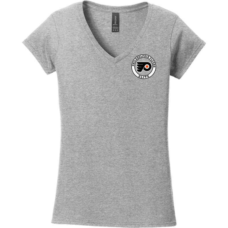 Philadelphia Flyers Elite Softstyle Ladies Fit V-Neck T-Shirt