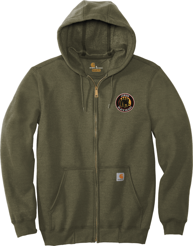 MD Jr. Black Bears Carhartt Midweight Hooded Zip-Front Sweatshirt