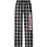 Knights Youth Football Women's Flannel Plaid Pant