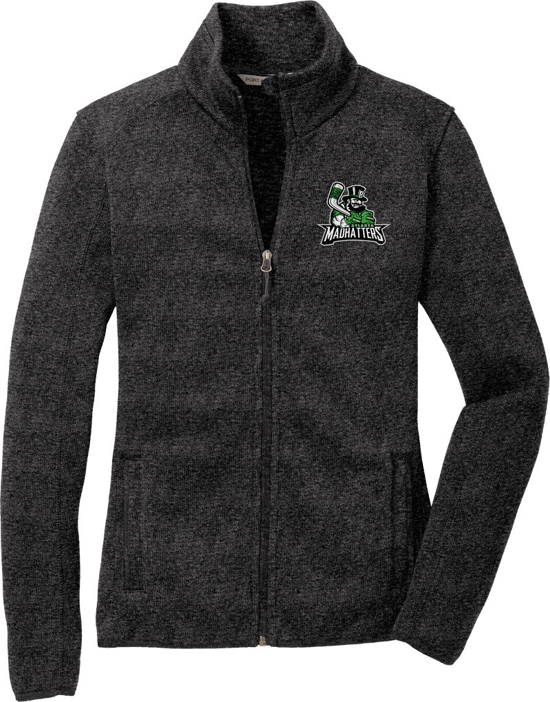 Atlanta Madhatters Ladies Sweater Fleece Jacket