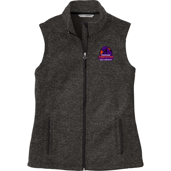 Chicago Phantoms Ladies Sweater Fleece Vest