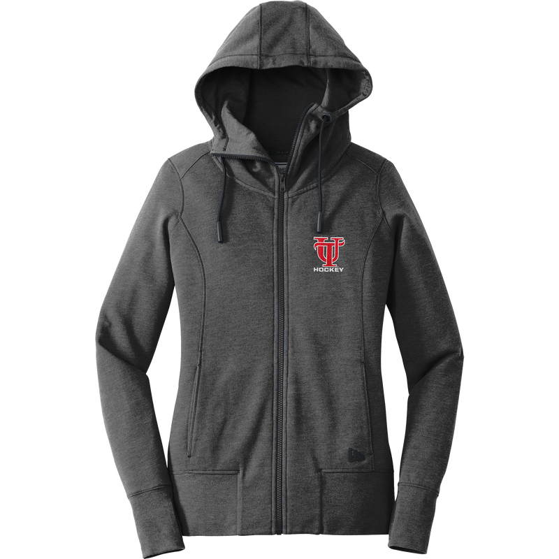 University of Tampa New Era Ladies Tri-Blend Fleece Full-Zip Hoodie