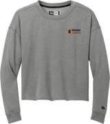 Biggby Coffee Hockey Club New Era Ladies Tri-Blend Fleece Crop Crew