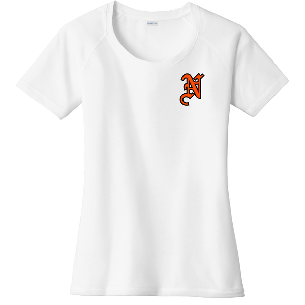 Midd North Hockey Ladies PosiCharge Tri-Blend Wicking Scoop Neck Raglan Tee