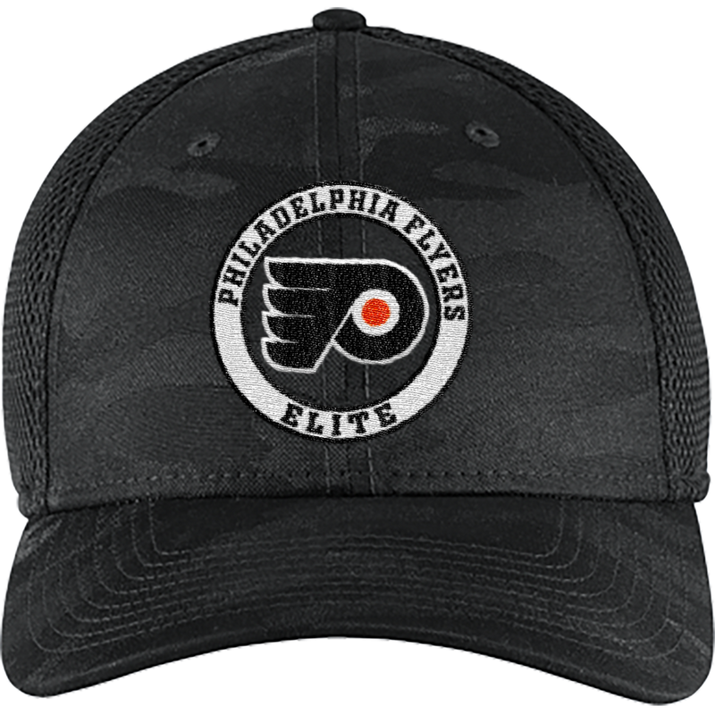 Philadelphia Flyers Elite New Era Tonal Camo Stretch Tech Mesh Cap