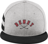 Benet Hockey New Era Shadow Heather Striped Flat Bill Snapback Cap