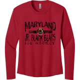 MD Jr. Black Bears Women's Cotton Relaxed Long Sleeve Tee