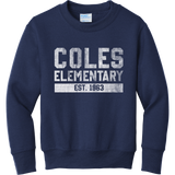 Coles Elementary Youth Core Fleece Crewneck Sweatshirt