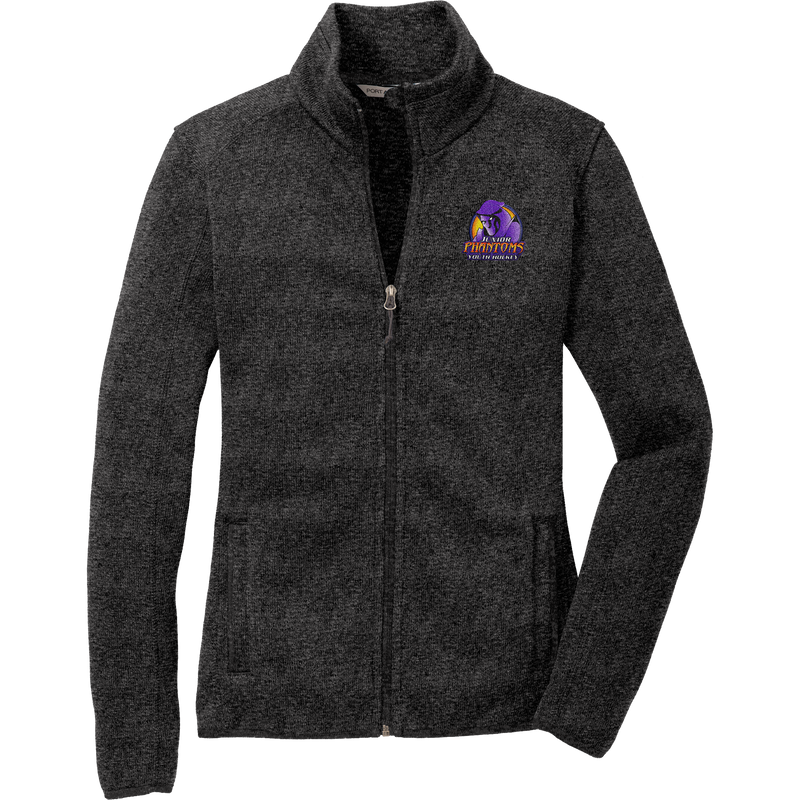 Jr. Phantoms Ladies Sweater Fleece Jacket