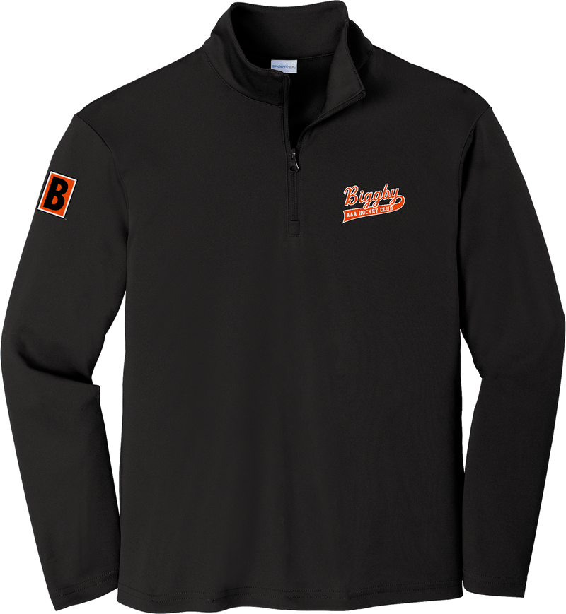 Biggby Coffee AAA Youth PosiCharge Competitor 1/4-Zip Pullover