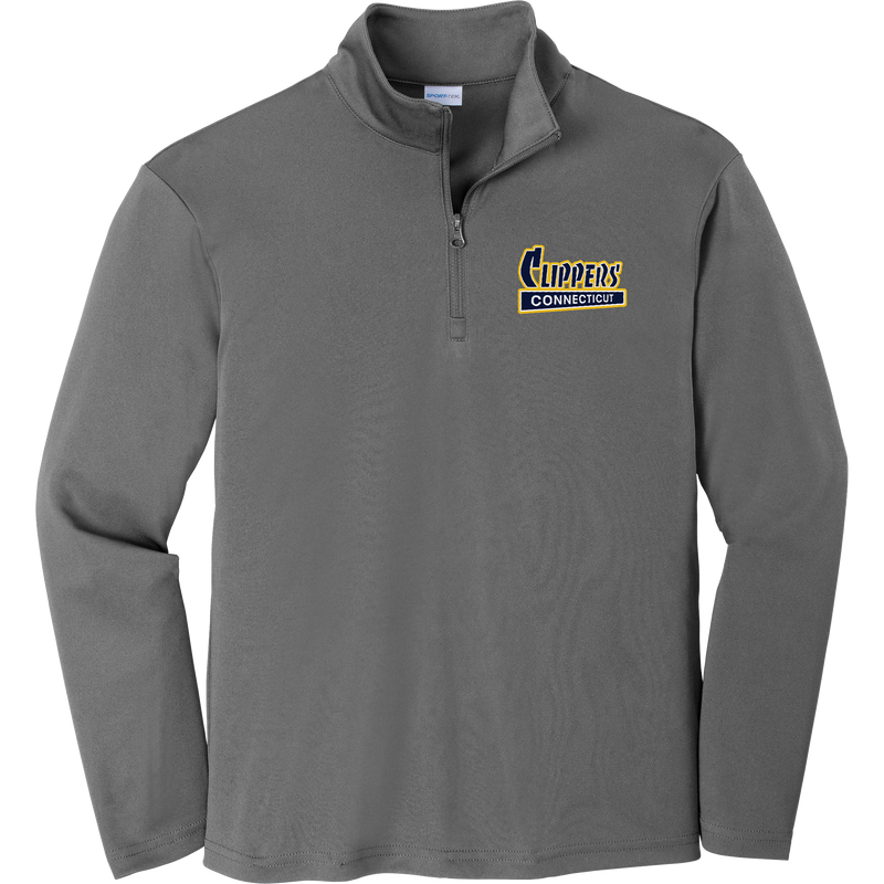 CT Clippers Youth PosiCharge Competitor 1/4-Zip Pullover